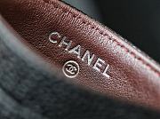 Chanel Classic Card Holder Caviar Black Silver 11x7.5cm - 4