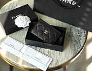 Chanel Classic Card Holder Caviar Black Gold 11x7.5cm - 4