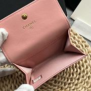 Chanel 19 Flap Card Holder Pink Lambskin 11*8.5*3CM - 5