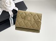 Chanel Classic Card Holder Calfskin Beige Gold 11*8.5*3 - 5