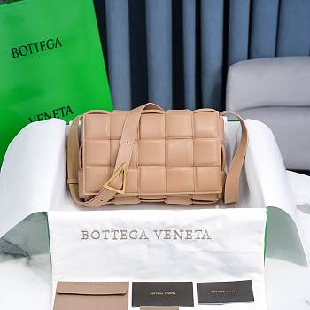 Bottega Veneta Almond Casette Padded Bag 26x18x8cm