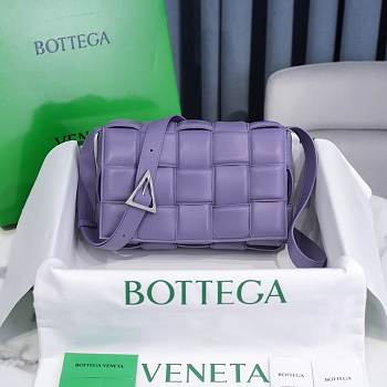 Bottega Veneta Lilac Casette Padded Bag 26x18x8cm