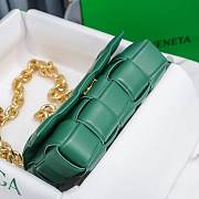 Bottega Veneta Dark Green Chain Cassette Bag 26x18x8cm - 2