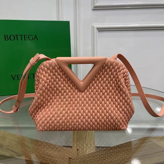 Bottega Veneta Small Point Bag Caramel 16*24*8cm - 1