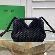 Bottega Veneta Small Point Bag Black 16*24*8cm - 1