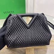 Bottega Veneta Small Point Bag Black 16*24*8cm - 2