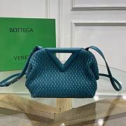 Bottega Veneta Small Point Bag Blue 16*24*8cm - 1