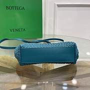 Bottega Veneta Small Point Bag Blue 16*24*8cm - 5