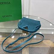 Bottega Veneta Small Point Bag Blue 16*24*8cm - 3