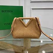 Bottega Veneta Small Point Bag Beige 16*24*8cm - 2