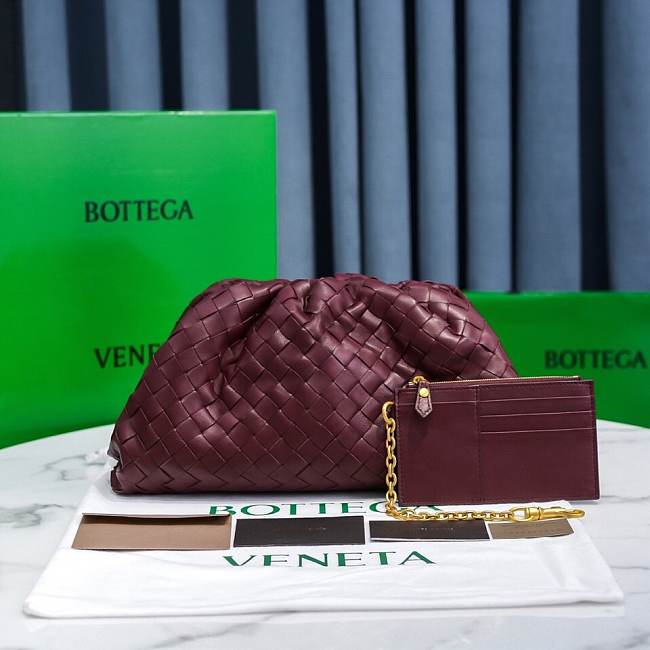 Bottega Veneta The Pouch Burgundy 38*20*8.5cm - 1