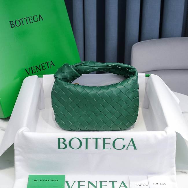 	 Bottega Veneta Jodie Dark Green 23x28x8cm - 1