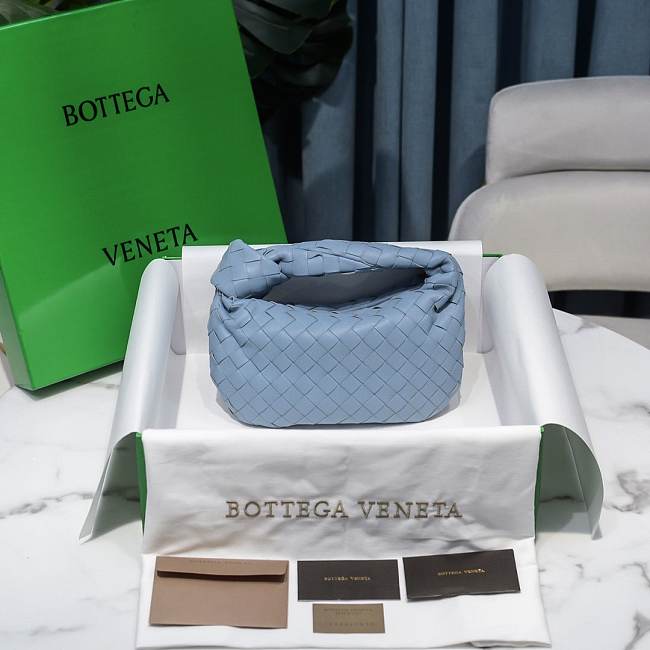 	 Bottega Veneta Jodie Light Blue 23x28x8cm - 1