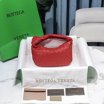 Bottega Veneta Jodie Red 23x28x8cm