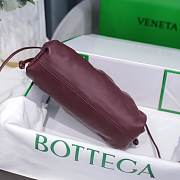 Bottega Veneta Burgundy The Pouch Clutch 23*13*7cm - 4