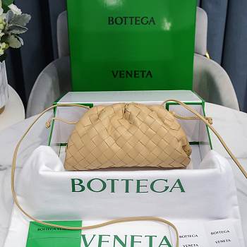 Bottega Veneta Beige The Mini Pouch 22×12×7cm