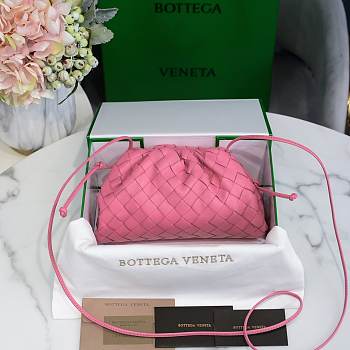 Bottega Veneta Pink The Mini Pouch 22×12×7cm