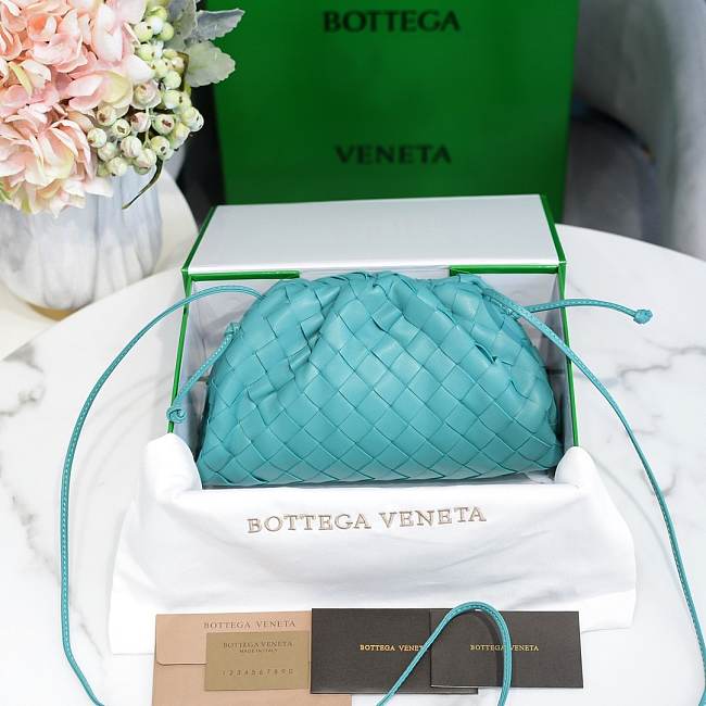 Bottega Veneta Blue The Mini Pouch 22×12×7cm - 1