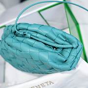 Bottega Veneta Blue The Mini Pouch 22×12×7cm - 4