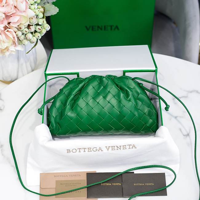 Bottega Veneta Green The Mini Pouch 22×12×7cm - 1