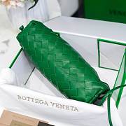 Bottega Veneta Green The Mini Pouch 22×12×7cm - 3