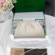 Bottega Veneta White The Mini Pouch 22×12×7cm - 1