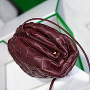 Bottega Veneta Burgundy The Mini Pouch 22×12×7cm - 5