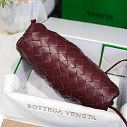 Bottega Veneta Burgundy The Mini Pouch 22×12×7cm - 2