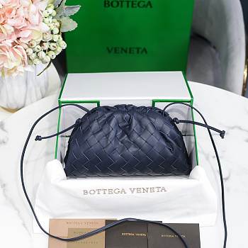 	 Bottega Veneta Navy The Mini Pouch 22×12×7cm