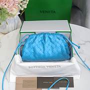 Bottega Veneta Nappa Blue The Mini Pouch 22×12×7cm - 1