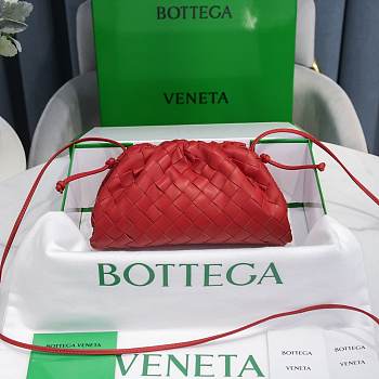 Bottega Veneta Red The Mini Pouch 22×12×7cm