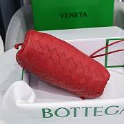 Bottega Veneta Red The Mini Pouch 22×12×7cm - 4