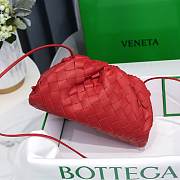 Bottega Veneta Red The Mini Pouch 22×12×7cm - 2