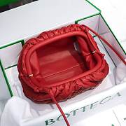 Bottega Veneta Red The Mini Pouch 22×12×7cm - 3