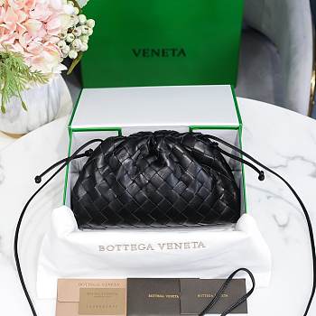 Bottega Veneta Black The Mini Pouch 22×12×7cm