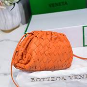 Bottega Veneta Nappa Orange The Mini Pouch 22×12×7cm - 5