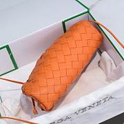 Bottega Veneta Nappa Orange The Mini Pouch 22×12×7cm - 4