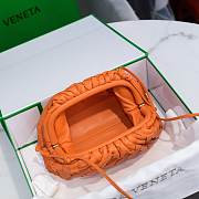 Bottega Veneta Nappa Orange The Mini Pouch 22×12×7cm - 2