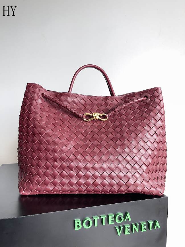 Bottega Venet Andiamo Ribbon Red 45*22*34cm - 1