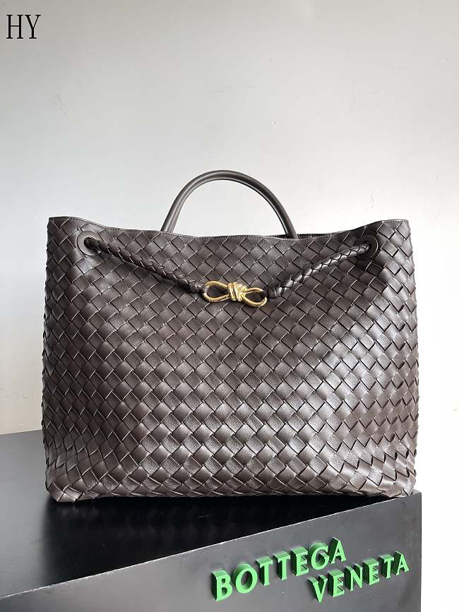 Bottega Venet Andiamo Ribbon Brown 45*22*34cm - 1