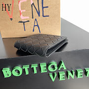 Bottega Veneta Intrecciato Bi-Fold Wallet Black 11*9.5*1cm - 5