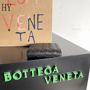 Bottega Veneta Intrecciato Bi-Fold Wallet Black 11*9.5*1cm - 4