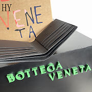 Bottega Veneta Intrecciato Bi-Fold Wallet Black 11*9.5*1cm - 3