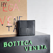 Bottega Veneta Cassette Bi-Fold Wallet Black 10.5*8.8*2.5 - 1