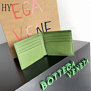 Bottega Veneta Cassette Bi-Fold Wallet Tea Leaf 10.5*8.8*2.5 - 3