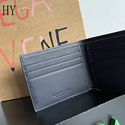 Bottega Veneta Cassette Bi-Fold Wallet Deep Blue 10.5*8.8*2.5cm - 3