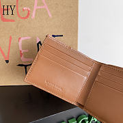 Bottega Veneta Cassette Bi-Fold Wallet Wood 10.5*8.8*2.5cm - 2