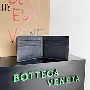 Bottega Veneta Cassette Bi-Fold Wallet Urban Black 10.5*8.8*2.5cm - 4