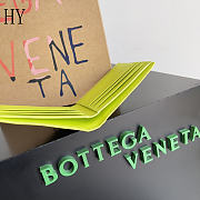 Bottega Veneta Cassette Bi-Fold Wallet Lime 10.5*8.8*2.5cm - 3