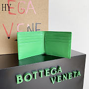 Bottega Veneta Cassette Bi-Fold Wallet Green 10.5*8.8*2.5 - 3